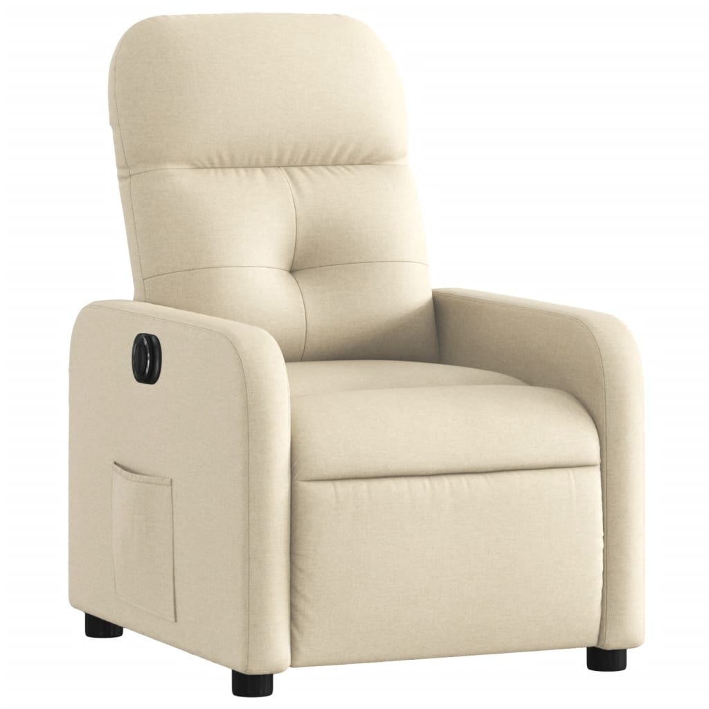 Fauteuil inclinable électrique Crème Tissu - Xios Store SNC