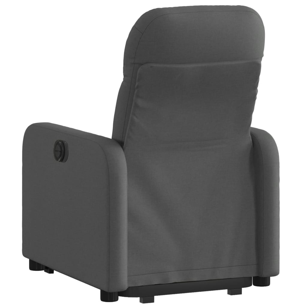 Fauteuil inclinable Gris foncé Tissu Fauteuils vidaXL   