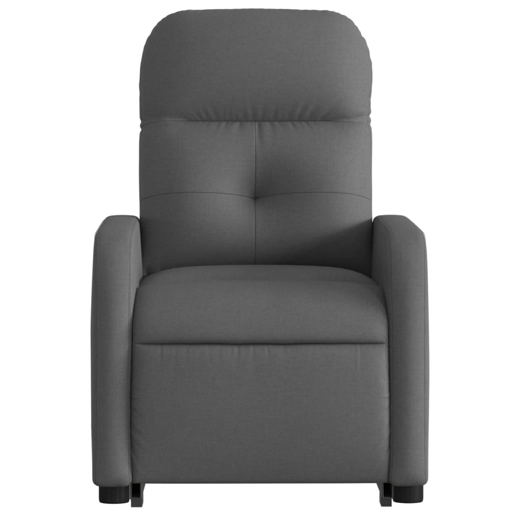 Fauteuil inclinable Gris foncé Tissu Fauteuils vidaXL   