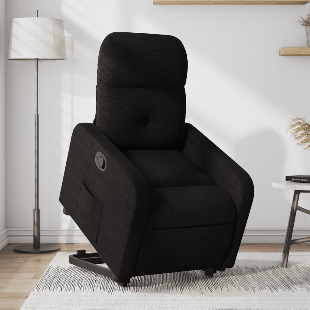 Fauteuil inclinable noir tissu Fauteuils vidaXL   