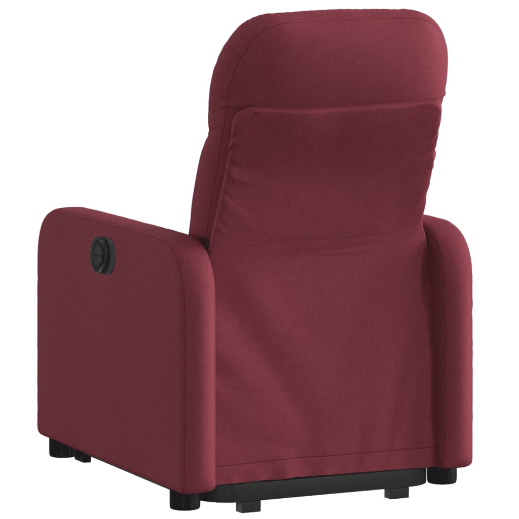 Fauteuil inclinable rouge bordeaux tissu - Xios Store SNC