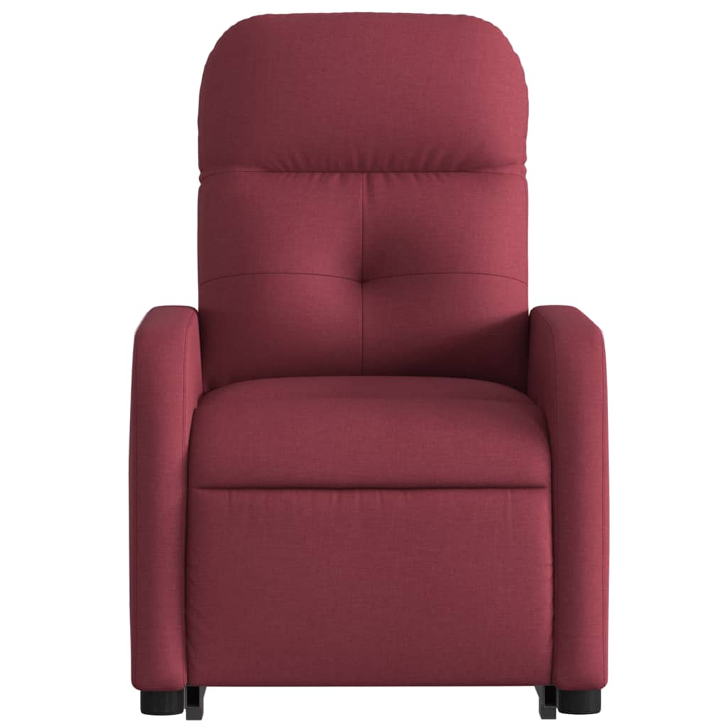 Fauteuil inclinable rouge bordeaux tissu - Xios Store SNC