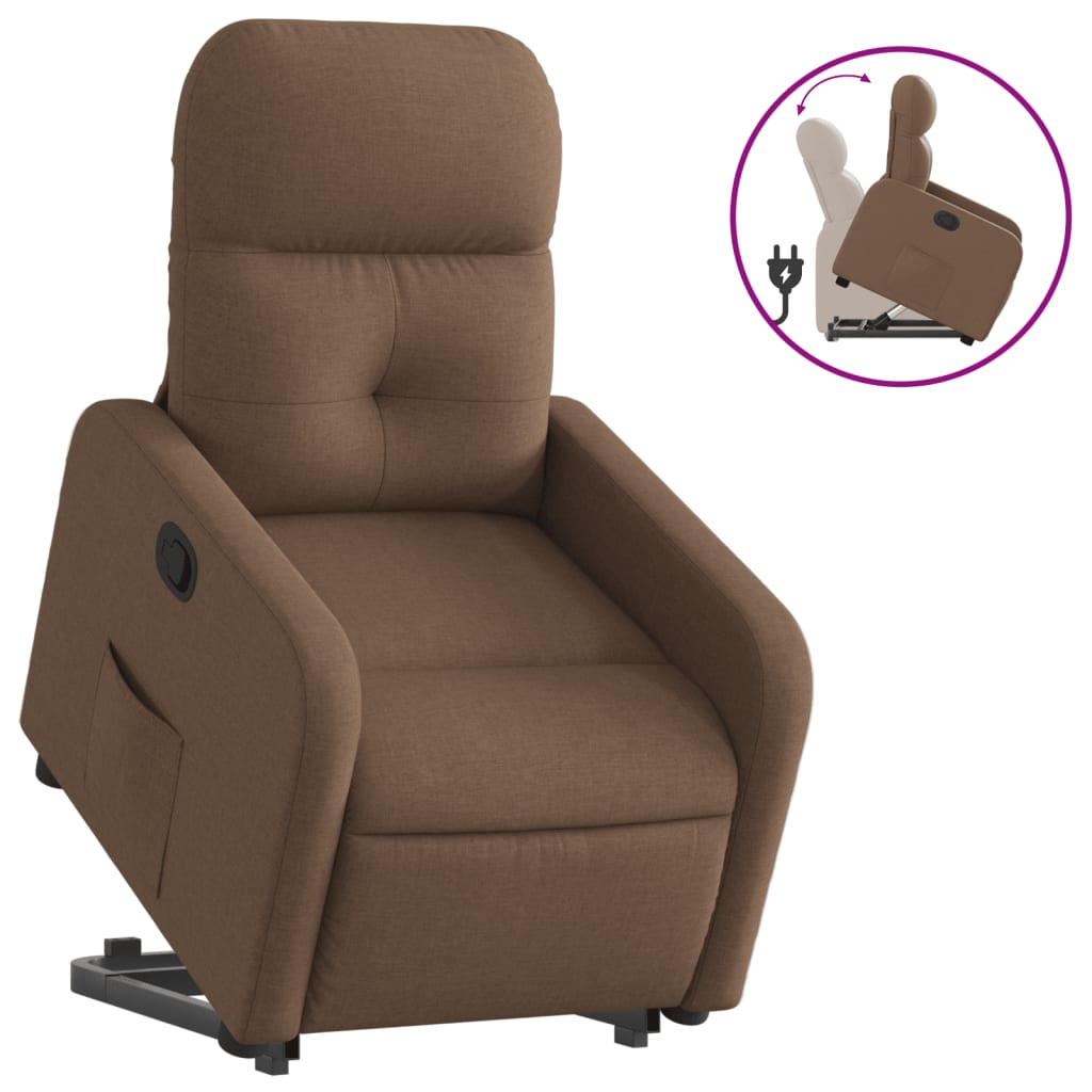 Fauteuil inclinable Marron Tissu - Xios Store SNC