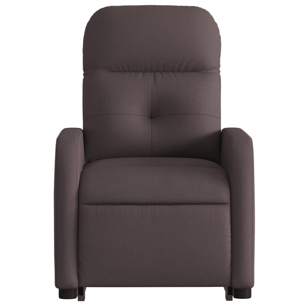 Fauteuil inclinable marron foncé tissu - Xios Store SNC