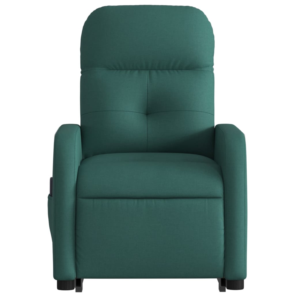 Fauteuil inclinable de massage Vert foncé Tissu - Xios Store SNC