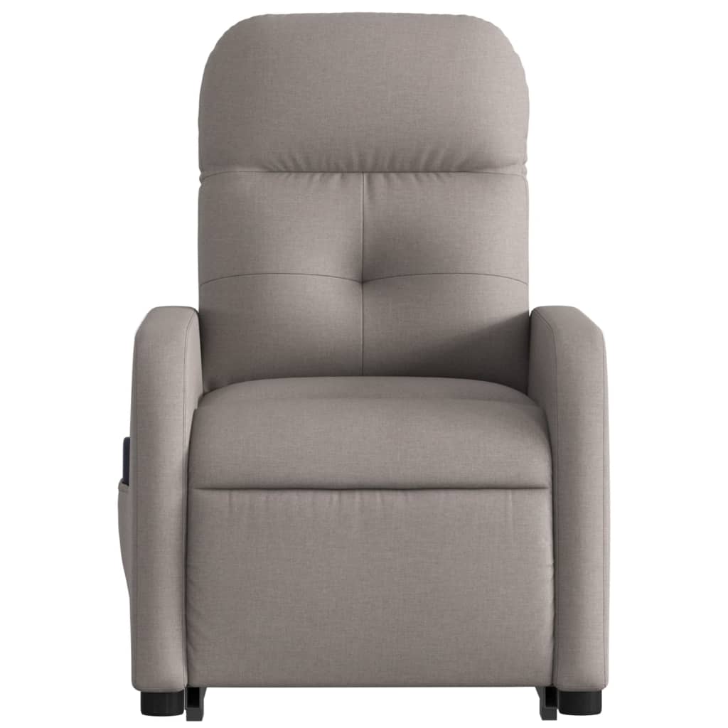 Fauteuil inclinable de massage Taupe Tissu Fauteuils vidaXL   