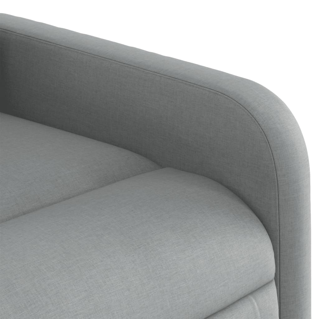 Fauteuil inclinable électrique gris clair tissu Fauteuils vidaXL   