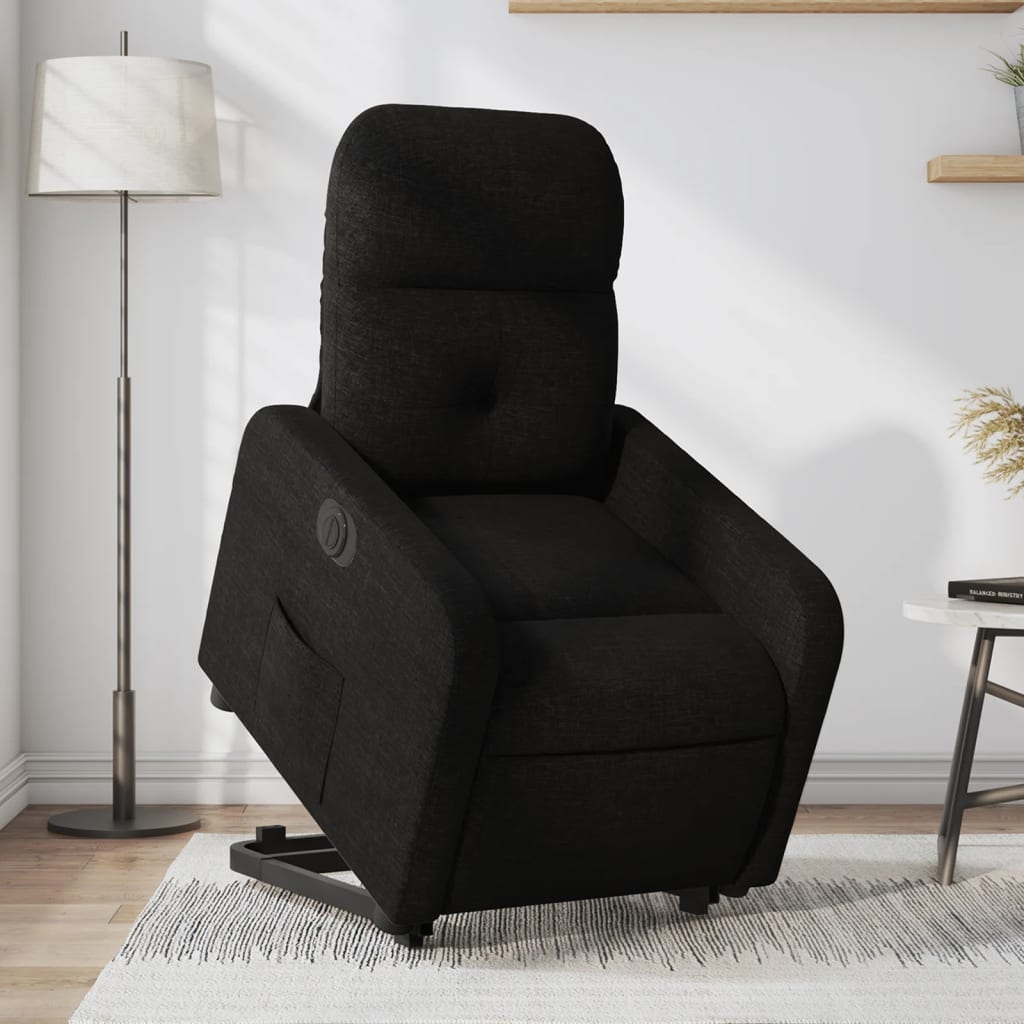 Fauteuil inclinable électrique noir tissu Fauteuils vidaXL   