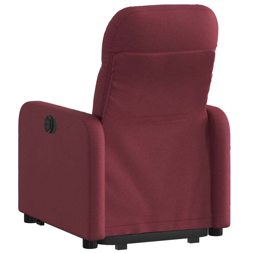 Fauteuil inclinable électrique rouge bordeaux tissu - Xios Store SNC