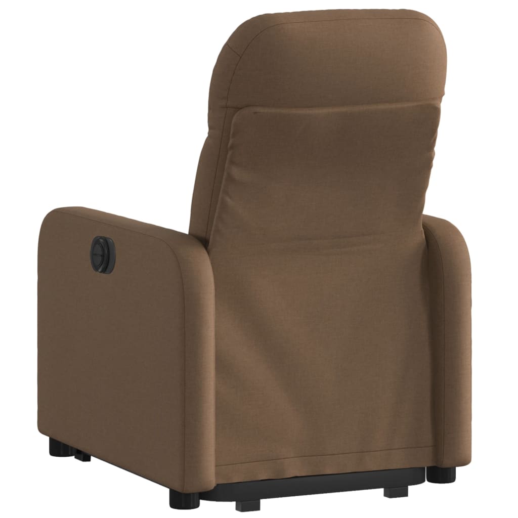 Fauteuil inclinable électrique marron tissu - Xios Store SNC