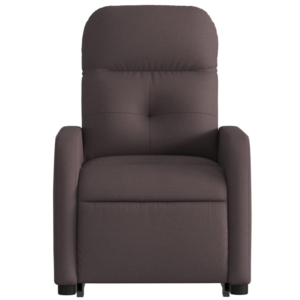 Fauteuil inclinable électrique marron foncé tissu - Xios Store SNC