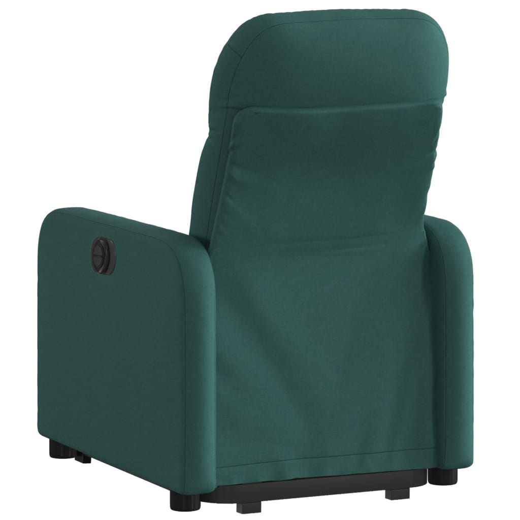 Fauteuil inclinable électrique vert foncé tissu - Xios Store SNC