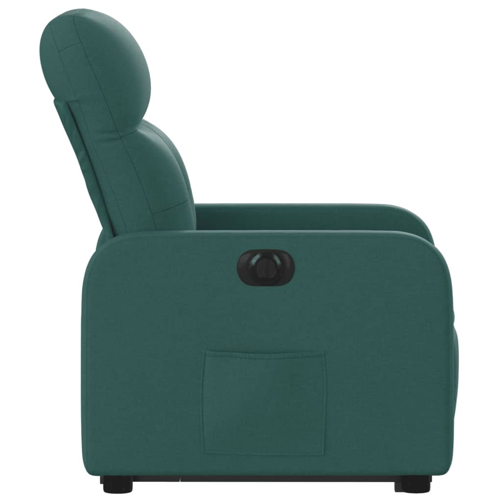 Fauteuil inclinable électrique vert foncé tissu - Xios Store SNC