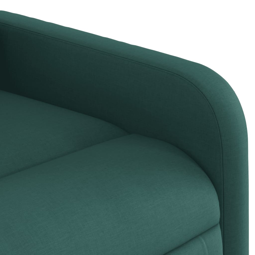 Fauteuil inclinable électrique vert foncé tissu - Xios Store SNC