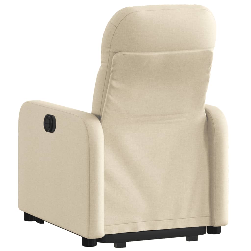 Fauteuil inclinable électrique crème tissu - Xios Store SNC