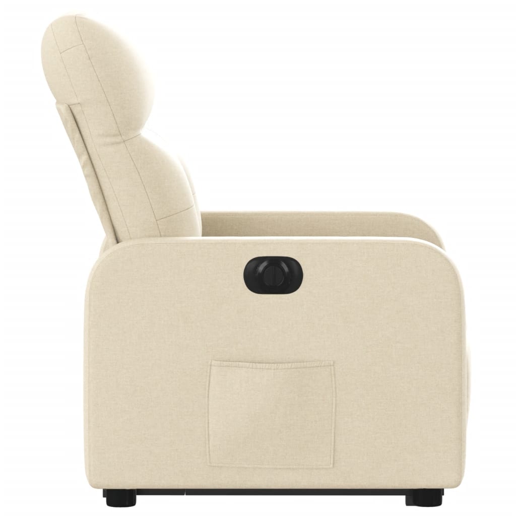 Fauteuil inclinable électrique crème tissu - Xios Store SNC