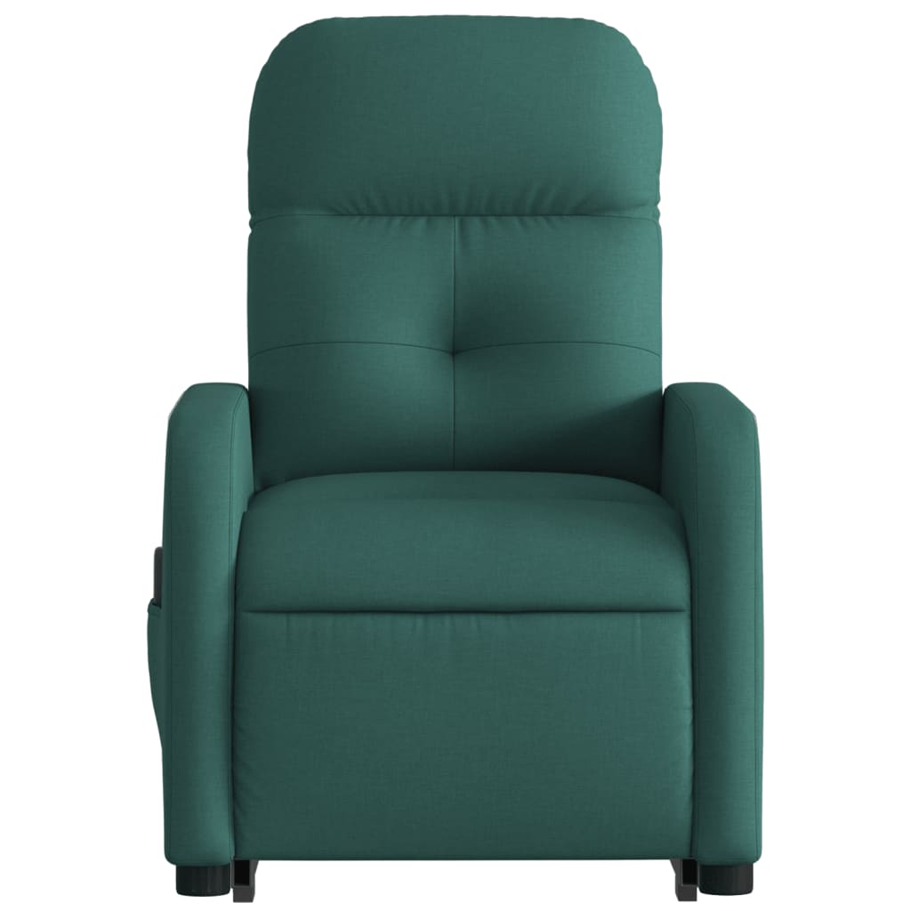 Fauteuil inclinable de massage électrique Vert foncé Tissu - Xios Store SNC