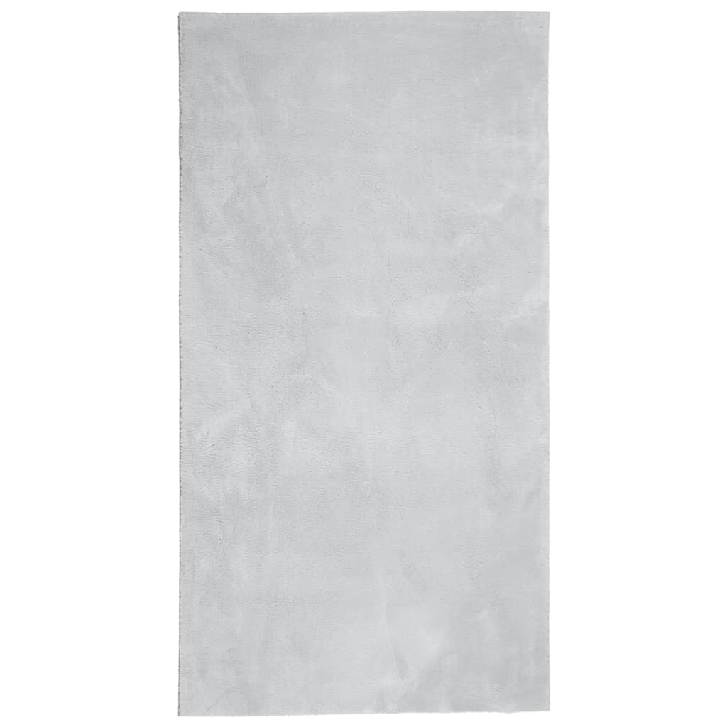 Tapis à poils courts doux et lavable gris 60x110 cm Tapis vidaXL   