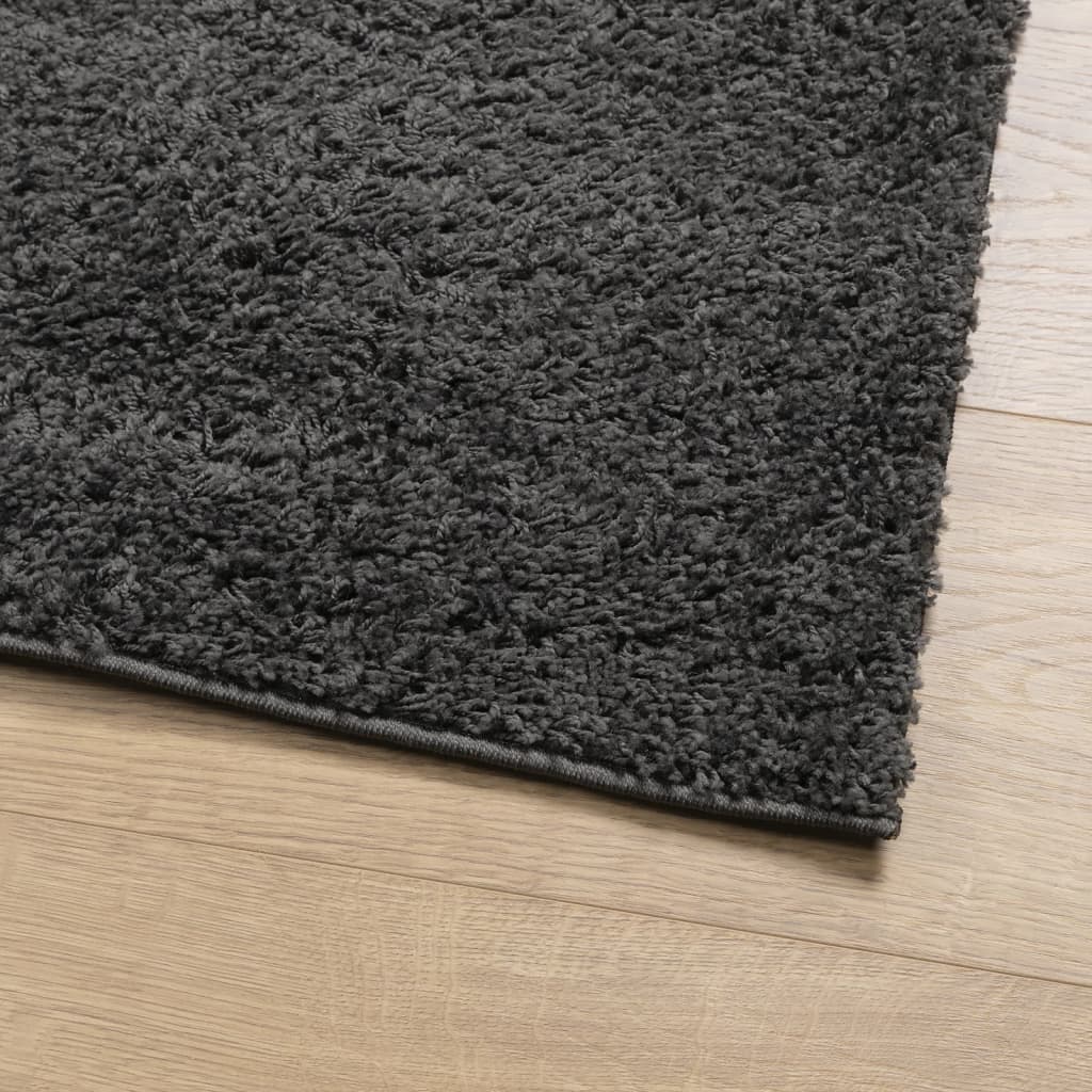 Tapis shaggy PAMPLONA poils longs moderne anthracite 60x110 cm Tapis vidaXL   