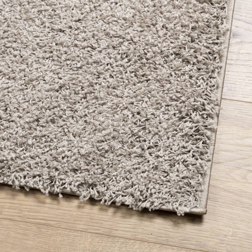 Tapis shaggy PAMPLONA poils longs moderne beige 60x110 cm Tapis vidaXL   