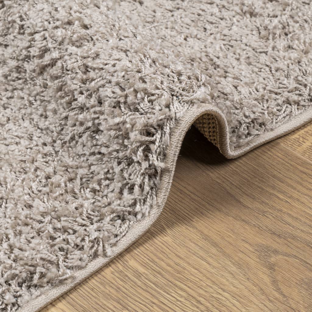 Tapis shaggy PAMPLONA poils longs moderne beige 60x110 cm Tapis vidaXL   