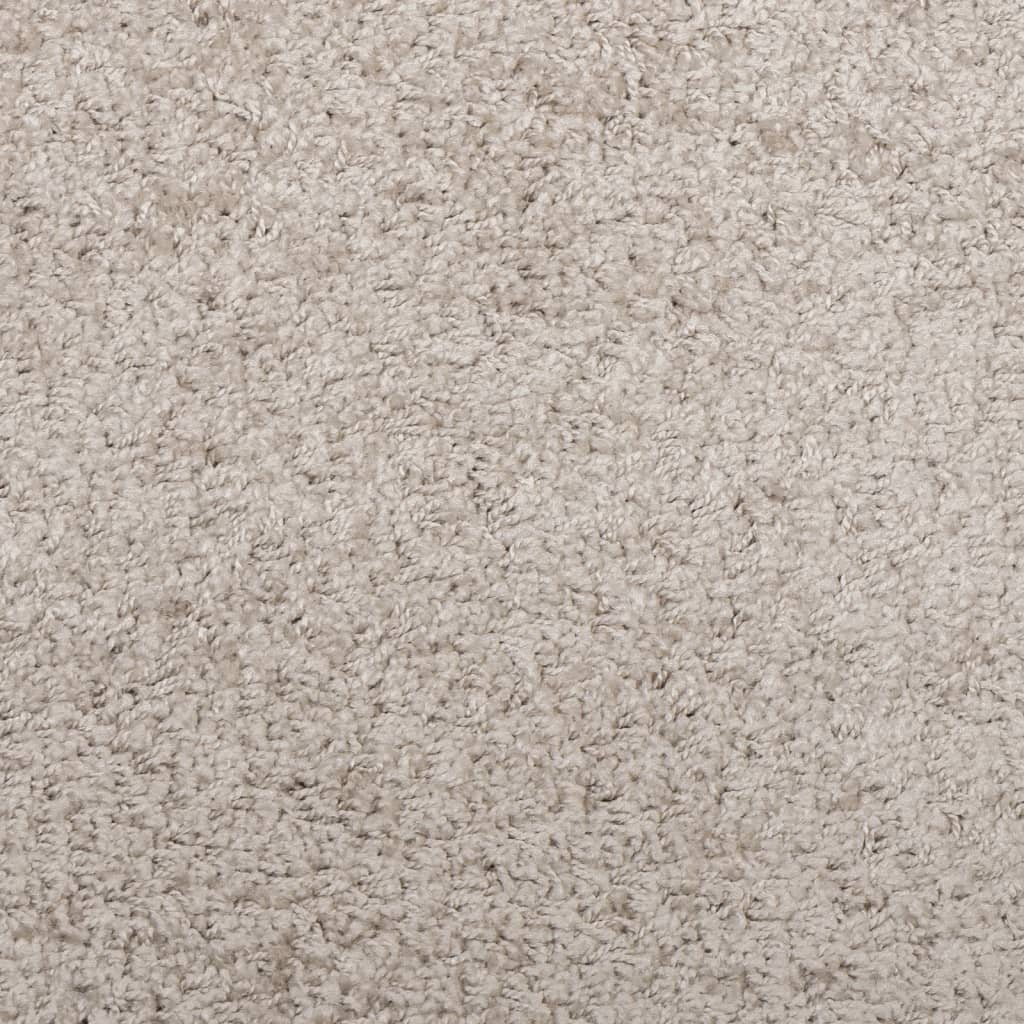 Tapis shaggy PAMPLONA poils longs moderne beige 60x110 cm Tapis vidaXL   