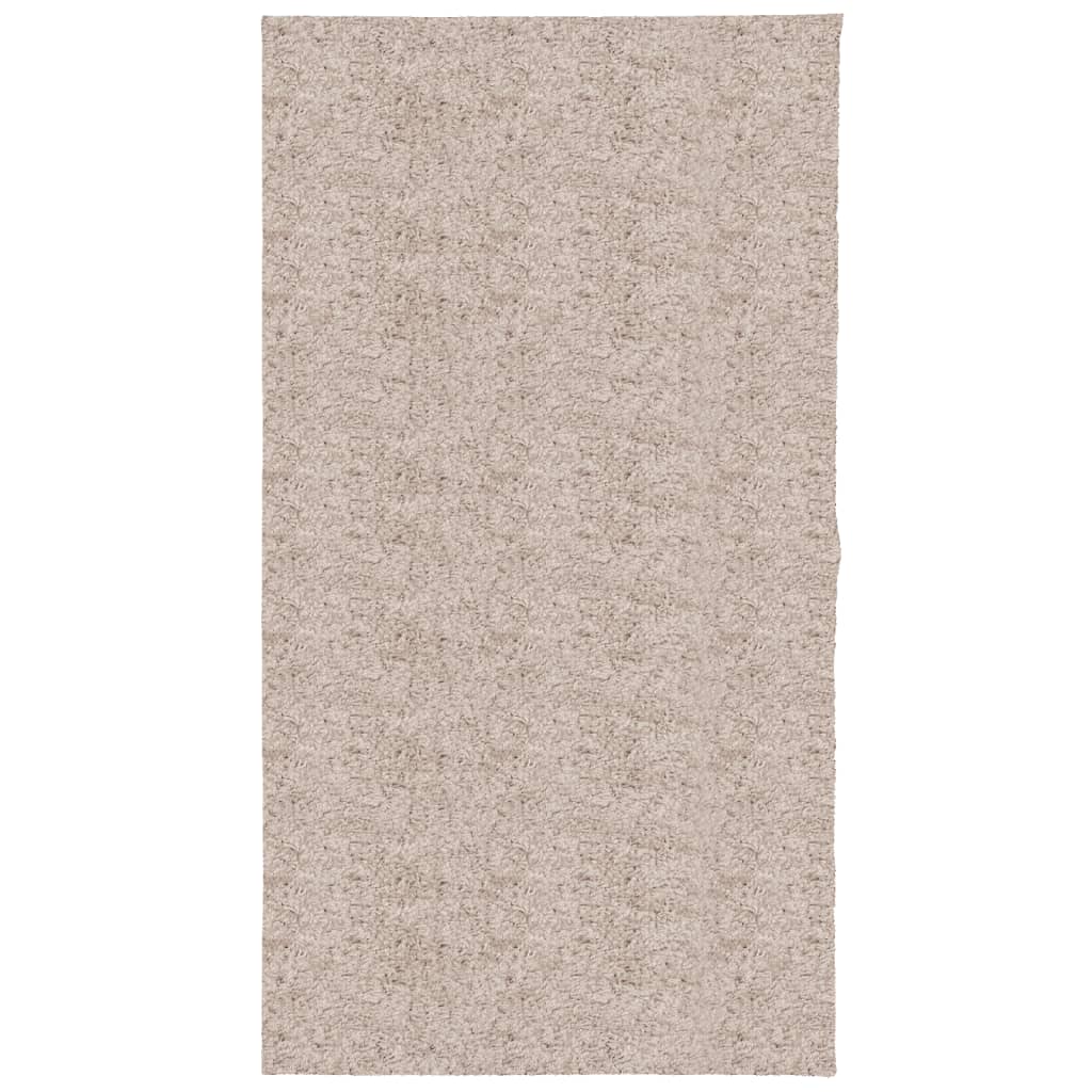 Tapis shaggy PAMPLONA poils longs moderne beige 80x150 cm Tapis vidaXL   