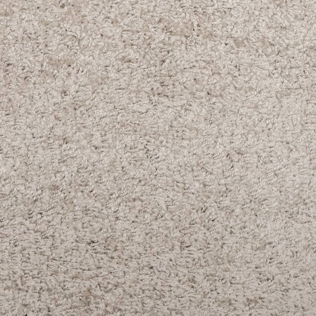 Tapis shaggy PAMPLONA poils longs moderne beige 80x150 cm Tapis vidaXL   