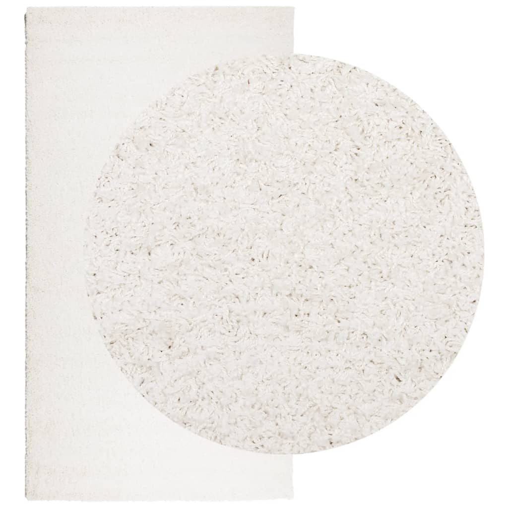 Tapis shaggy PAMPLONA poils longs moderne crème 60x110 cm Tapis vidaXL   