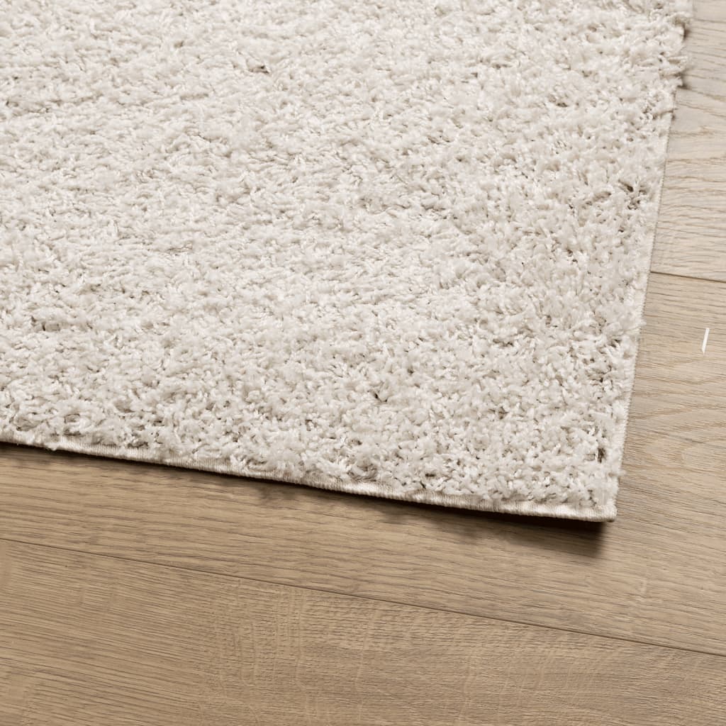 Tapis shaggy PAMPLONA poils longs moderne crème 60x110 cm Tapis vidaXL   