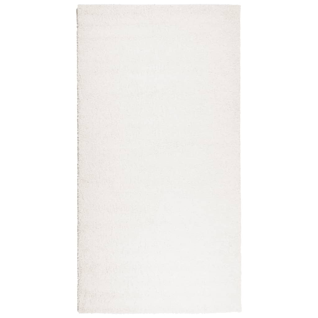 Tapis shaggy PAMPLONA poils longs moderne crème 80x150 cm Tapis vidaXL   