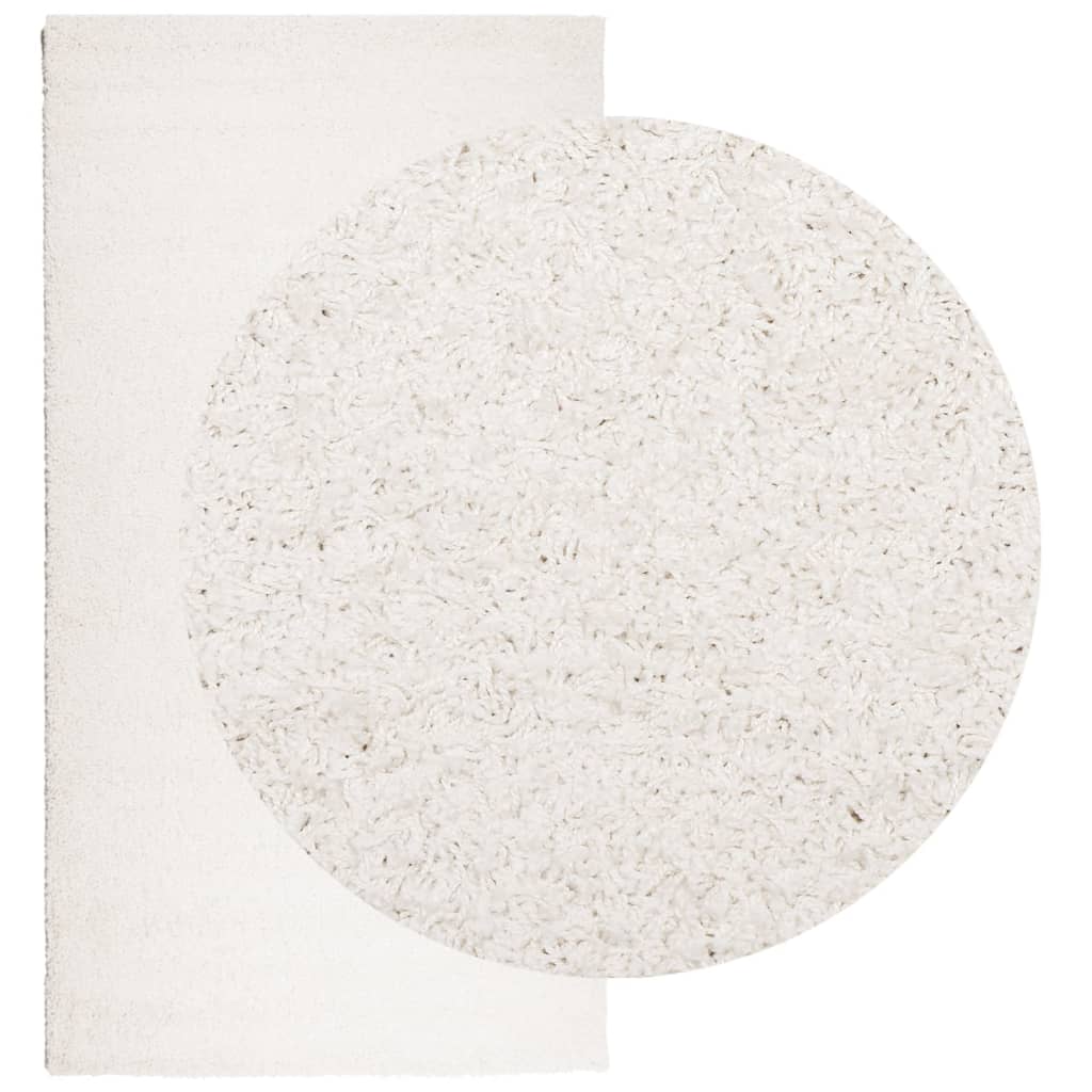 Tapis shaggy PAMPLONA poils longs moderne crème 80x150 cm Tapis vidaXL   