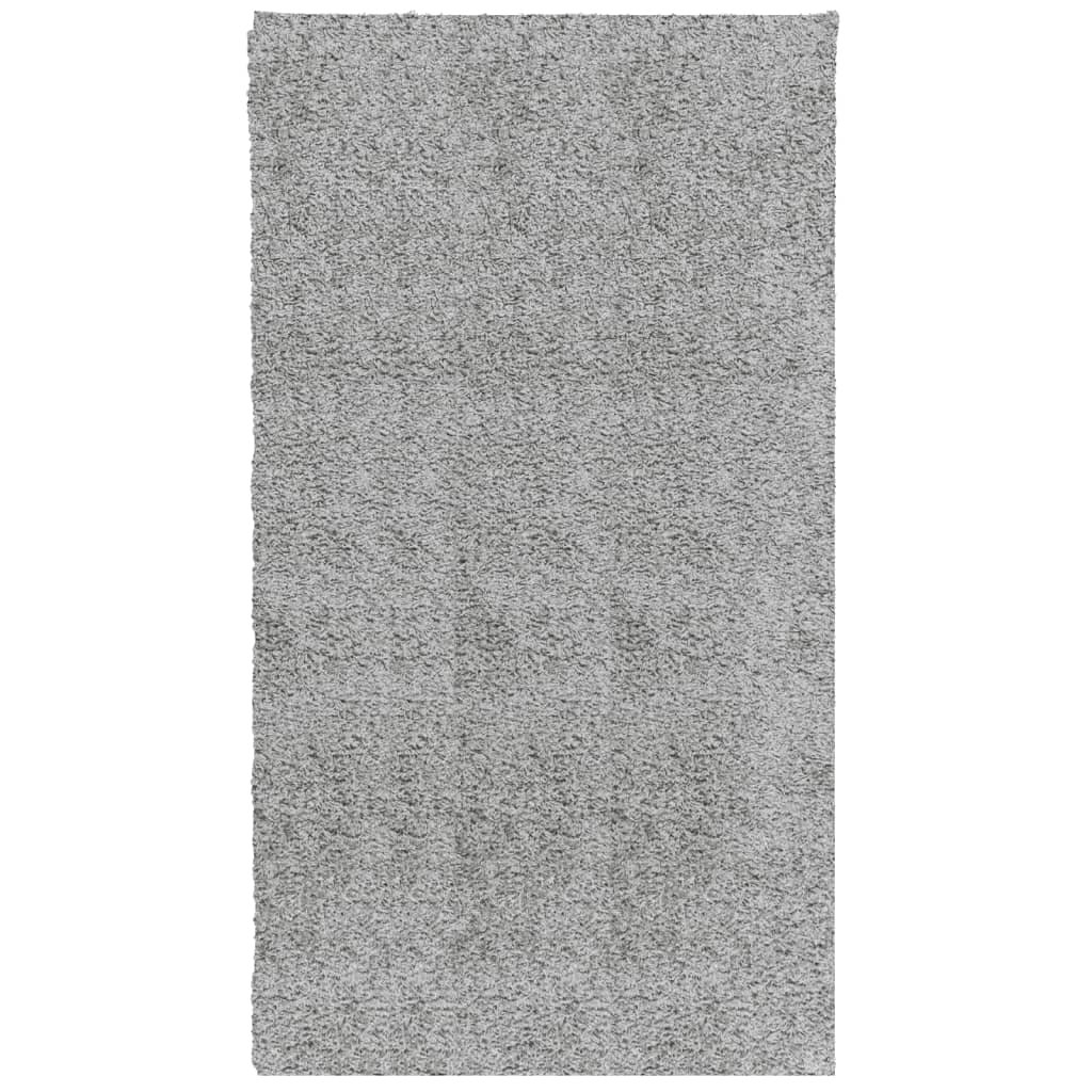 Tapis shaggy PAMPLONA poils longs moderne gris 60x110 cm - Xios Store SNC