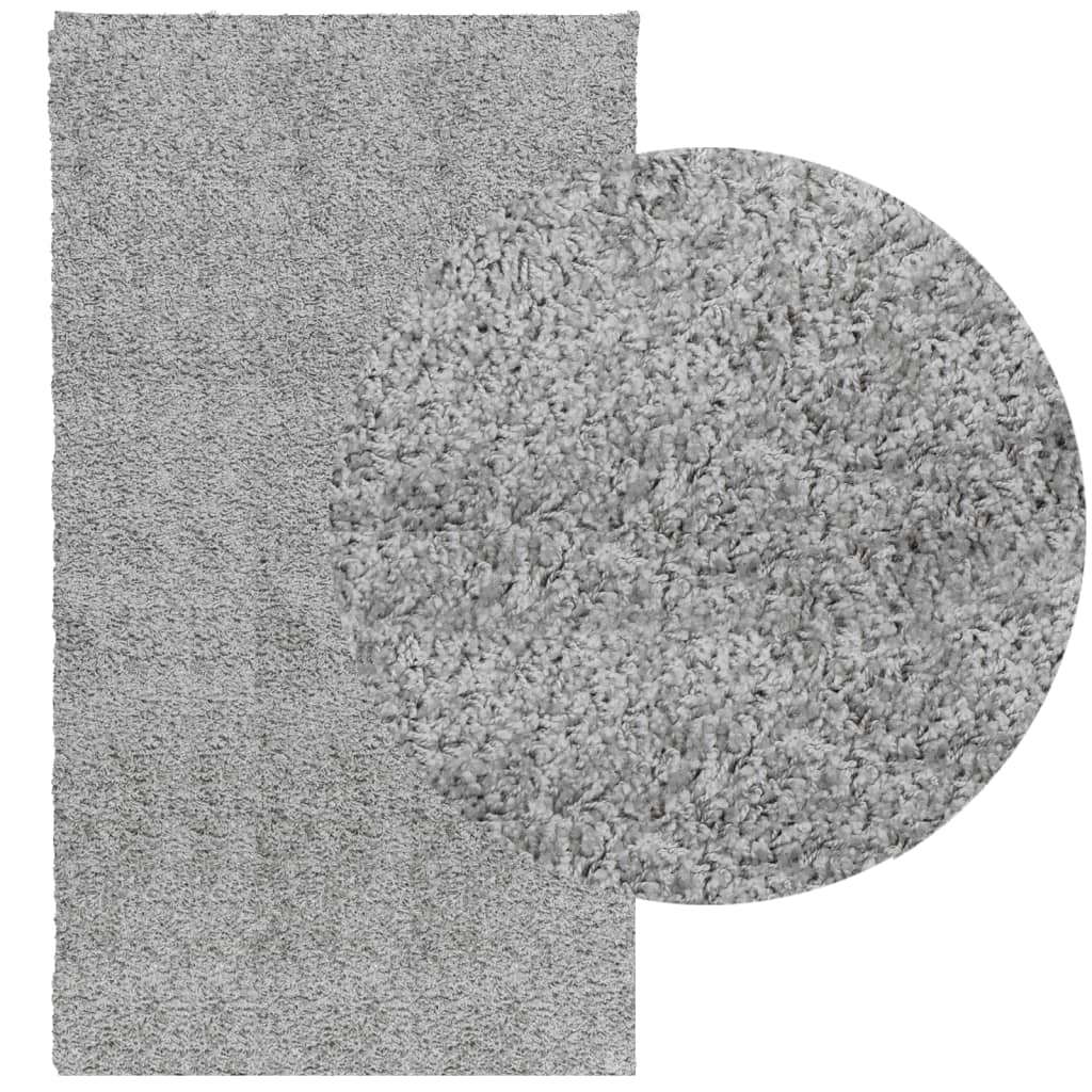 Tapis shaggy PAMPLONA poils longs moderne gris 60x110 cm Tapis vidaXL   