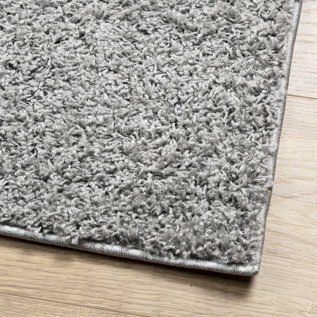 Tapis shaggy PAMPLONA poils longs moderne gris 60x110 cm Tapis vidaXL   