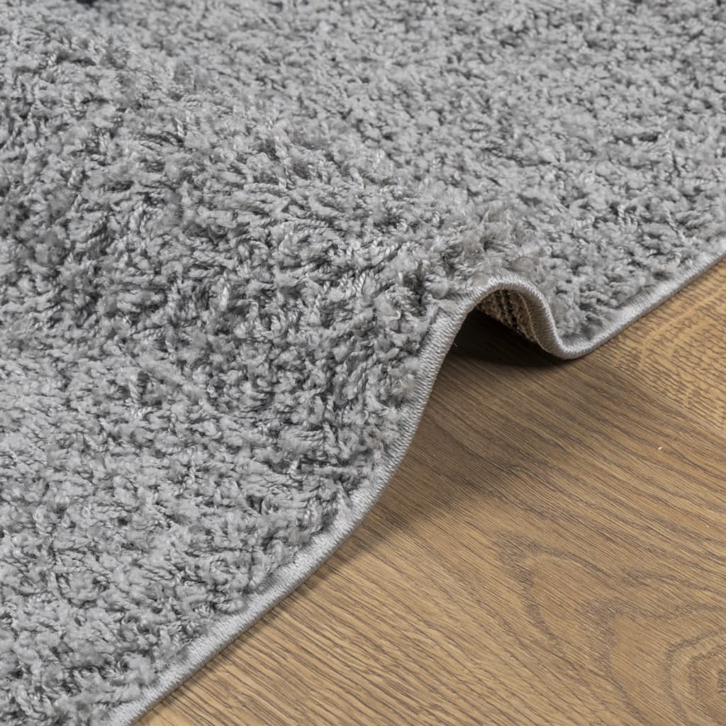 Tapis shaggy PAMPLONA poils longs moderne gris 60x110 cm Tapis vidaXL   