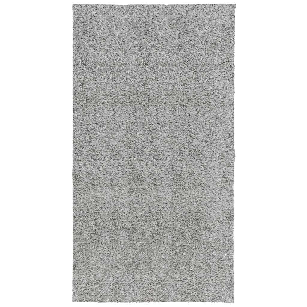 Tapis shaggy PAMPLONA poils longs moderne gris 80x150 cm - Xios Store SNC