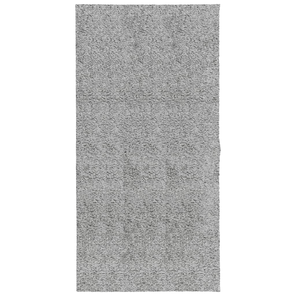 Tapis shaggy PAMPLONA poils longs moderne gris 100x200 cm - Xios Store SNC