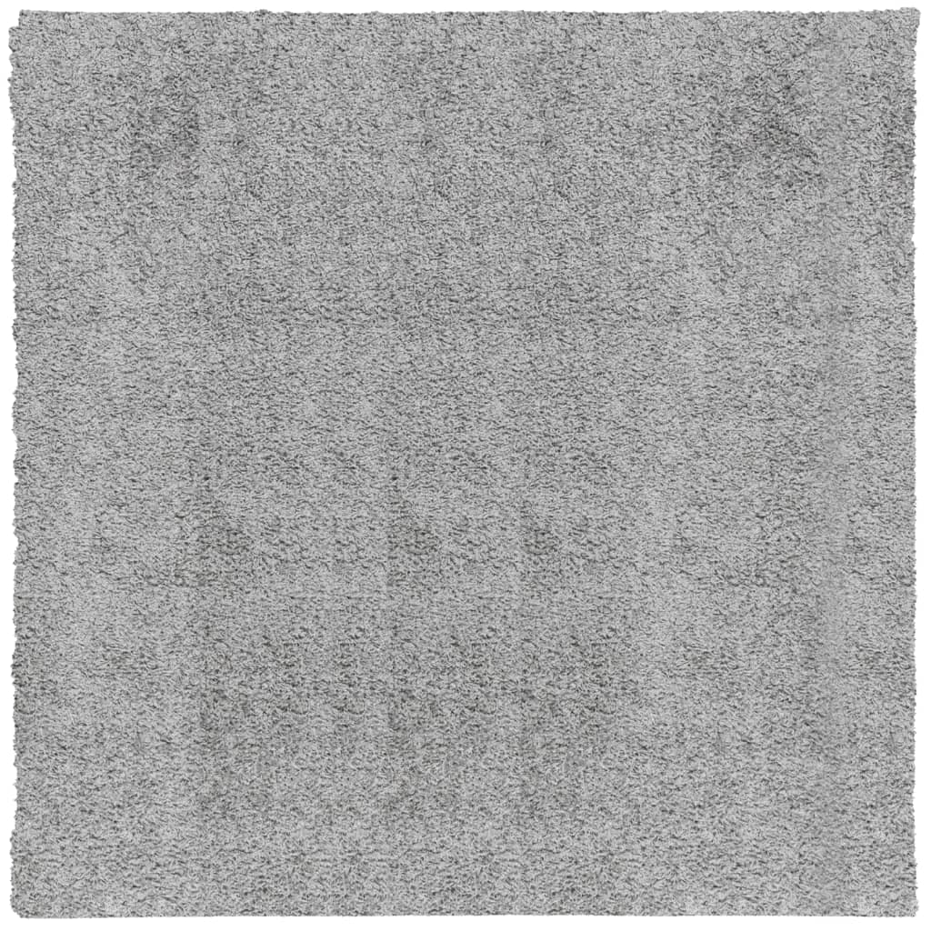 Tapis shaggy PAMPLONA poils longs moderne gris 200x200 cm - Xios Store SNC