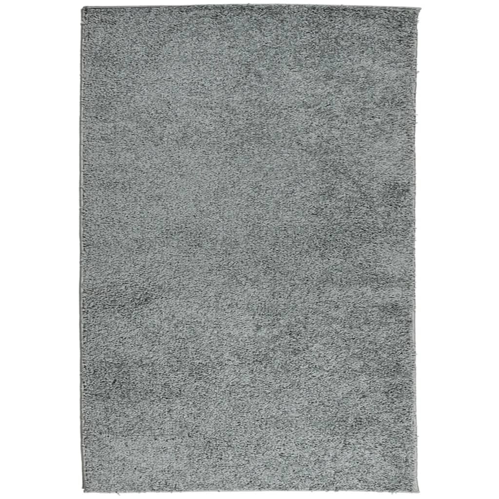 Tapis shaggy PAMPLONA poils longs moderne vert 120x170 cm - Xios Store SNC