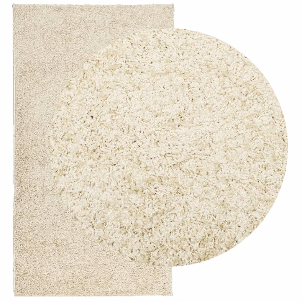 Tapis shaggy PAMPLONA poils longs moderne doré 60x110 cm Tapis vidaXL   