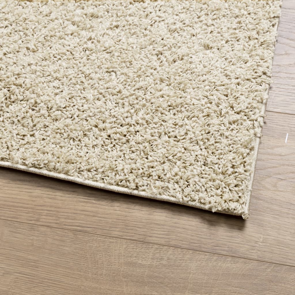 Tapis shaggy PAMPLONA poils longs moderne doré 60x110 cm Tapis vidaXL   