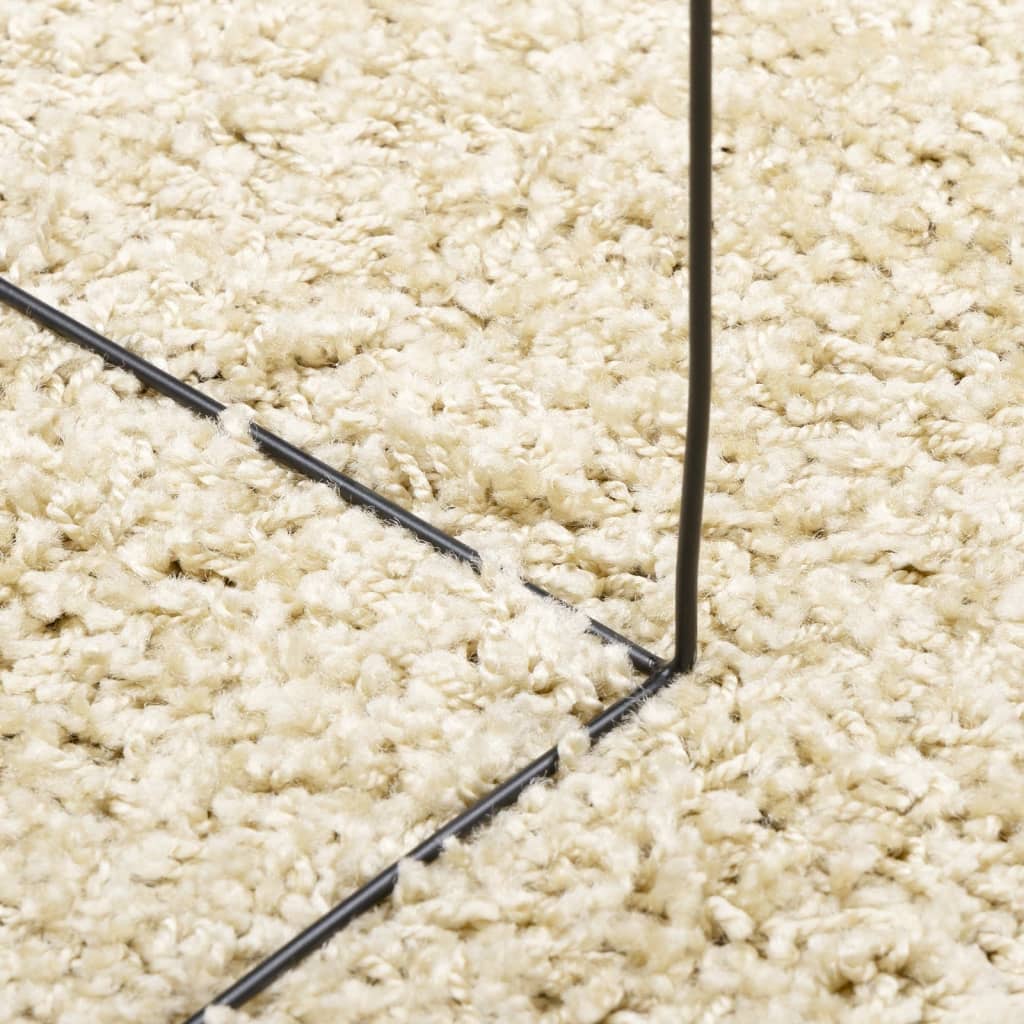 Tapis shaggy PAMPLONA poils longs moderne doré 60x110 cm Tapis vidaXL   