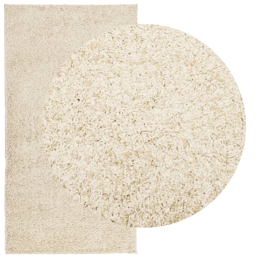 Tapis shaggy PAMPLONA poils longs moderne doré 80x150 cm Tapis vidaXL   