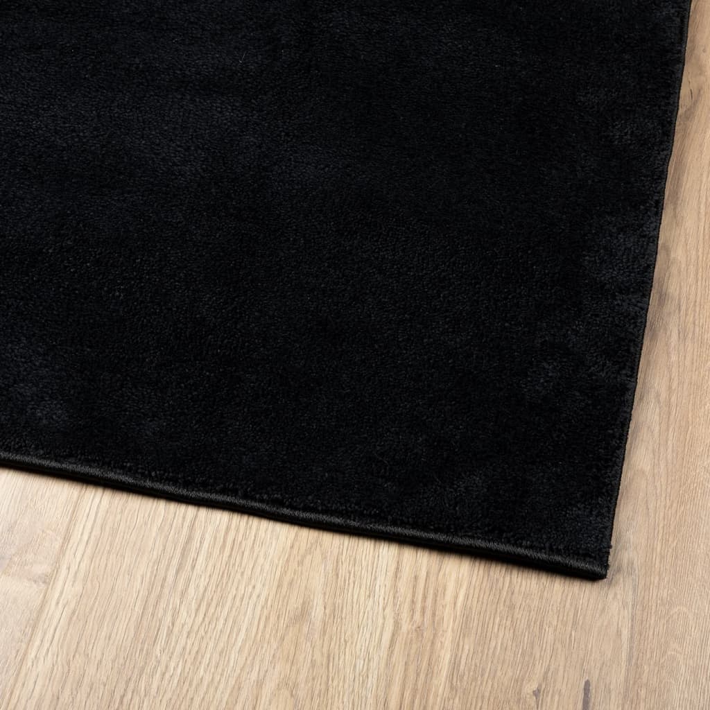 Tapis OVIEDO à poils courts noir 60x110 cm Tapis vidaXL   