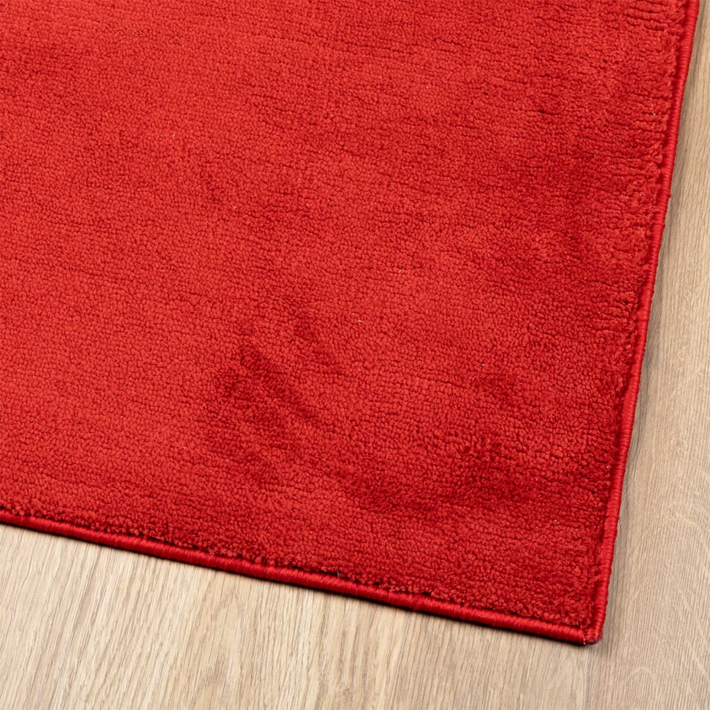 Tapis OVIEDO à poils courts rouge 60x110 cm Tapis vidaXL   