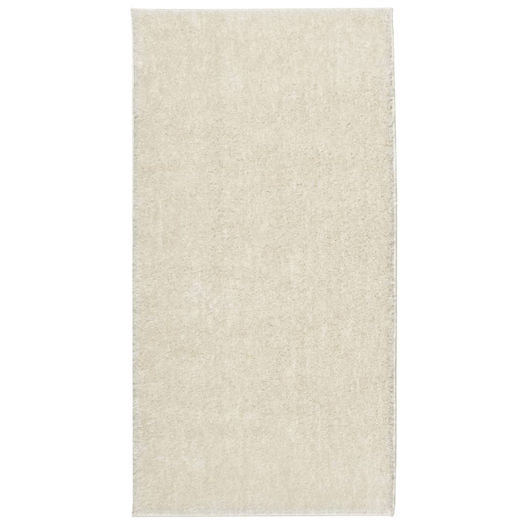 Tapis ISTAN à poils longs aspect brillant crème 80x150 cm Tapis vidaXL   