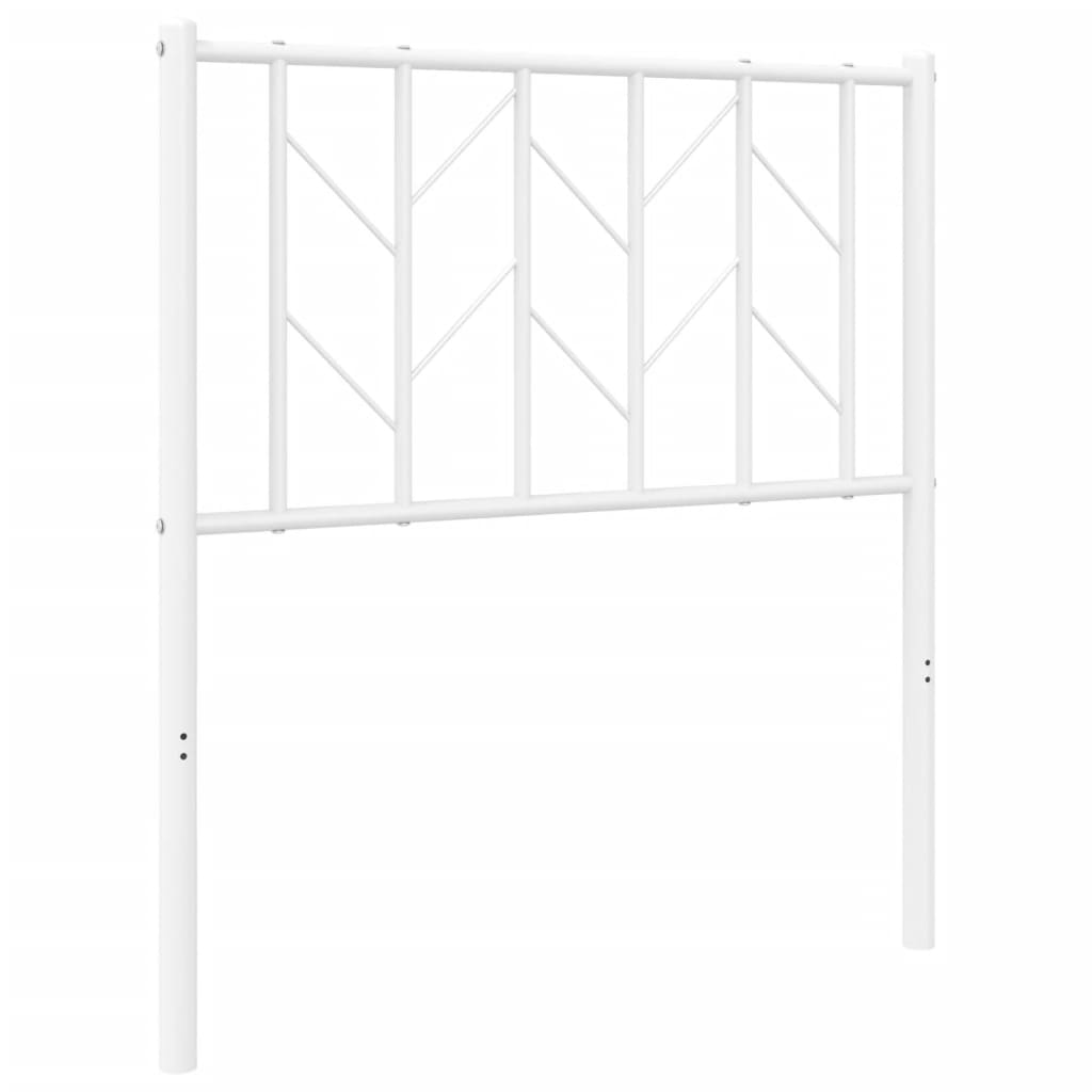 Tête de lit métal blanc 75 cm Têtes et pieds de lit vidaXL   