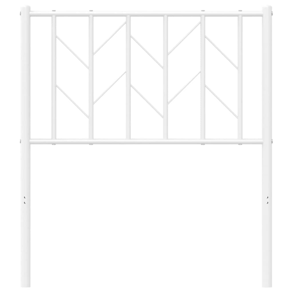 Tête de lit métal blanc 75 cm Têtes et pieds de lit vidaXL   