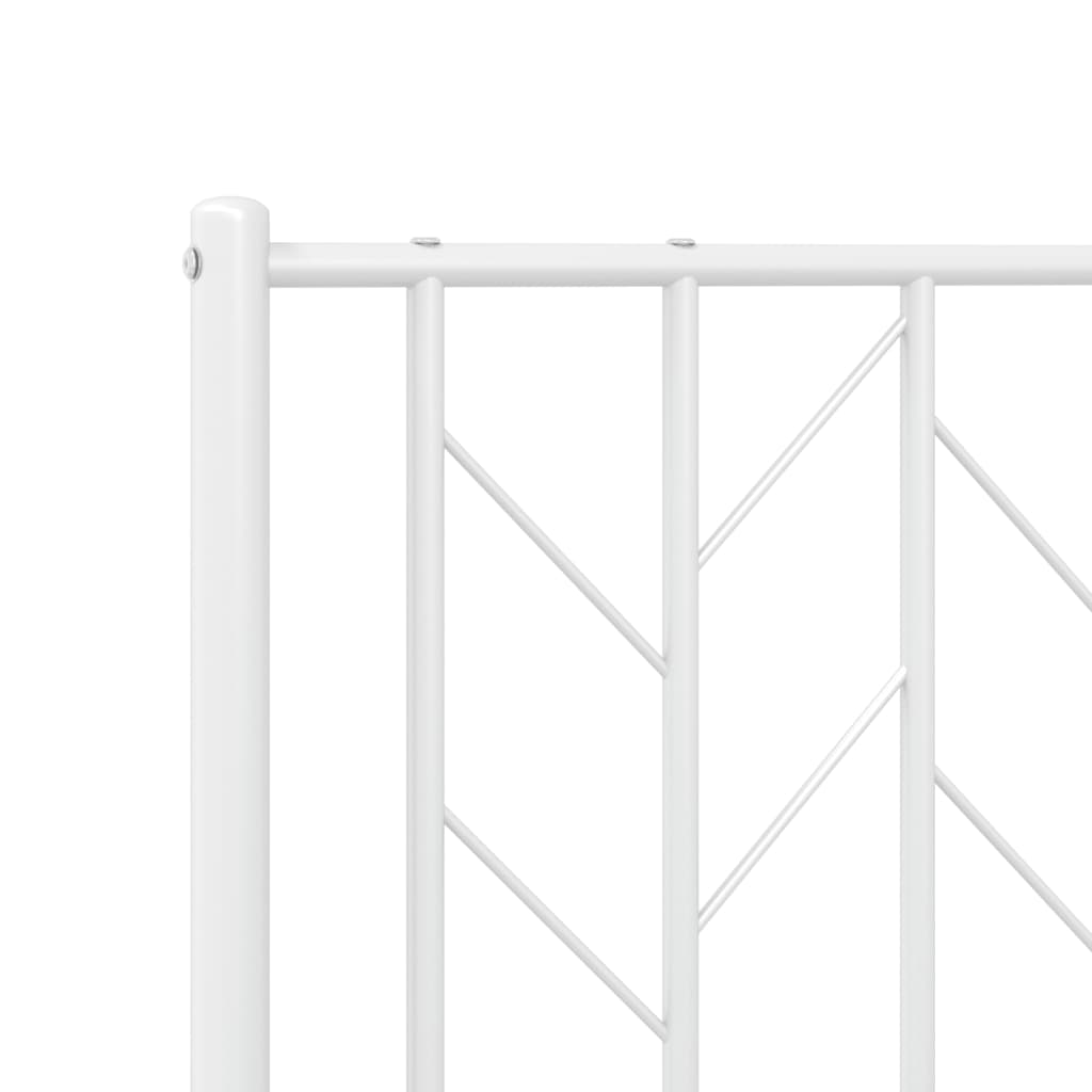 Tête de lit métal blanc 75 cm Têtes et pieds de lit vidaXL   